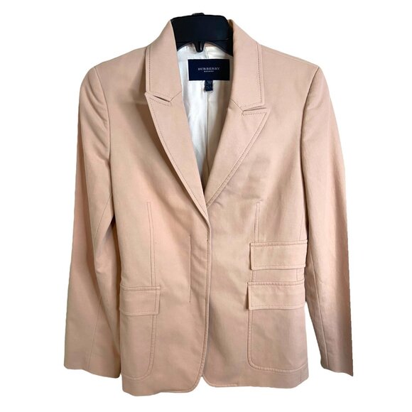 Burberry blazer jacket size 8 pink pastel made in Italy‎